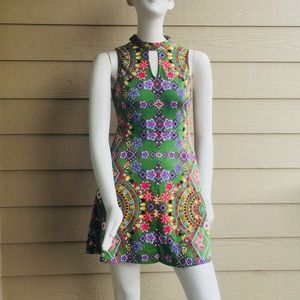 NY&C Patterned button collar dress